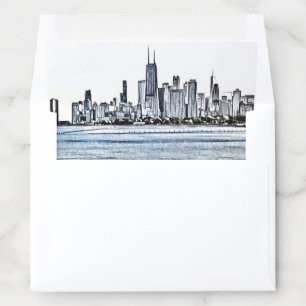 Chicago Skyline Envelope Liner