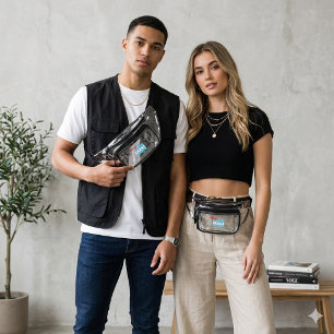 Chicago Skyline Flag Logo Clear Stadium Approved Fanny Pack