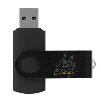 Chicago Skyline Flash Drive
