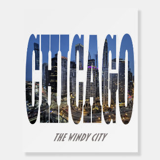 Chicago Skyline Foam Board