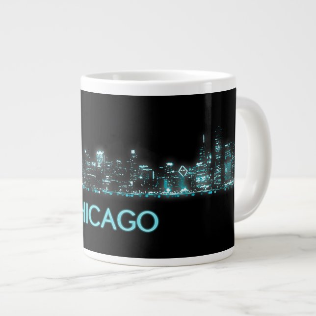 Chicago Skyline Giant Coffee Mug (Front Right)