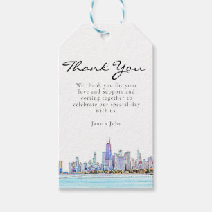 Chicago Skyline Gift Tag
