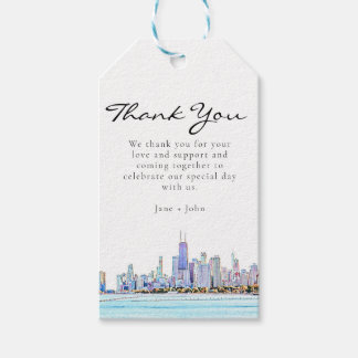 Chicago Skyline Gift Tag