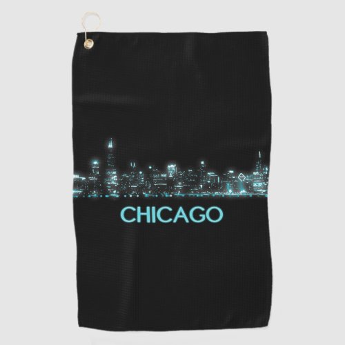 Chicago Skyline Golf Towel