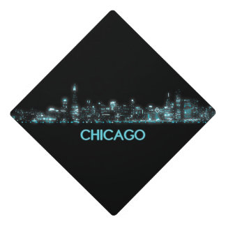 Chicago Skyline Graduation Cap Topper