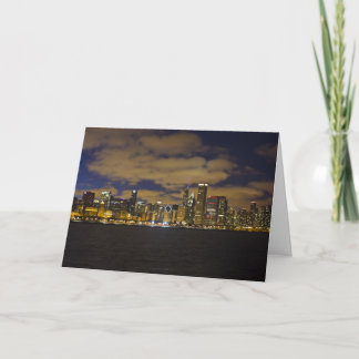 Chicago Skyline Holiday Greeting Card
