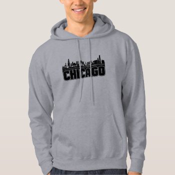 Chicago Skyline Hoodie by TurnRight at Zazzle