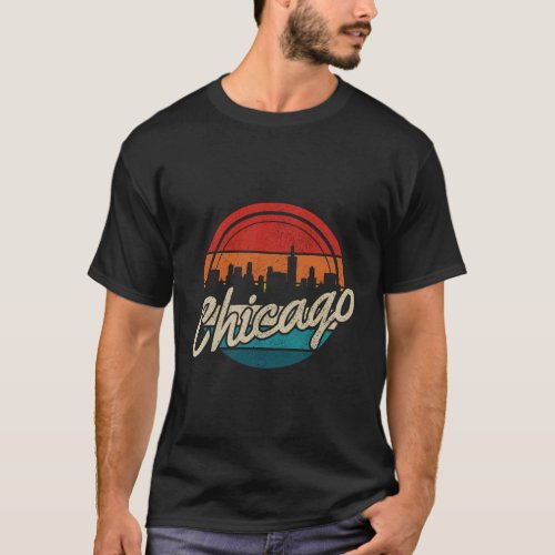 Chicago Skyline Illinois Pride T_Shirt