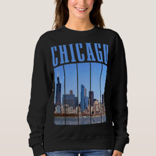 Chicago Skyline Illinois Vintage Pride Chicago Sweatshirt