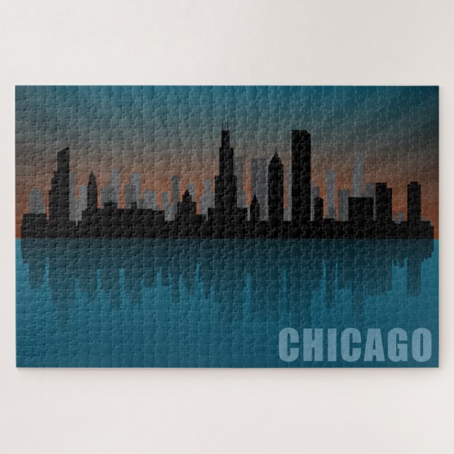 Chicago Skyline Jigsaw Puzzle (Horizontal)