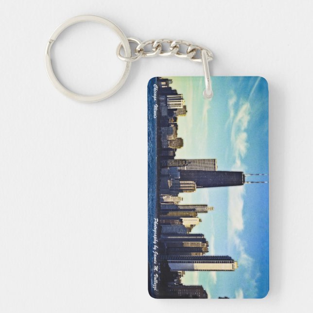 Chicago Skyline Keychain (Front)