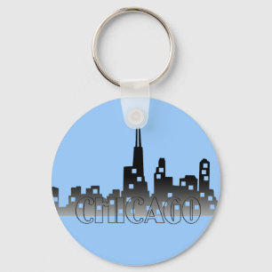 CHICAGO skyline Keychain