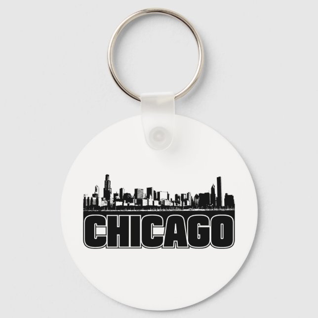 Chicago Skyline Keychain (Front)
