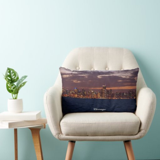 Chicago Skyline Lumbar Pillow 