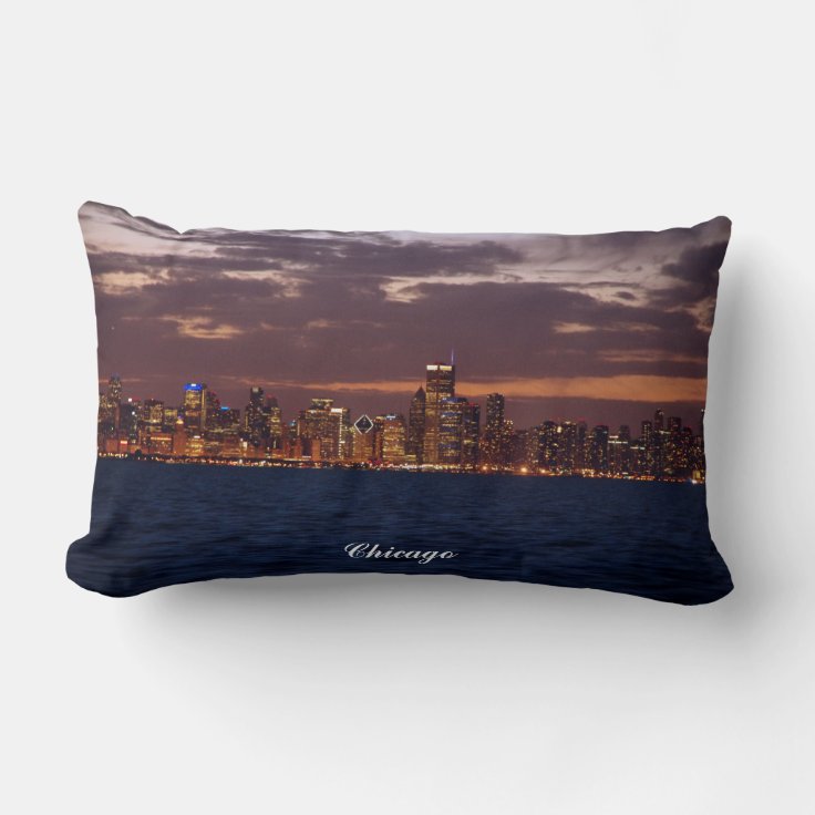 Chicago Skyline lumbar Pillow | Zazzle