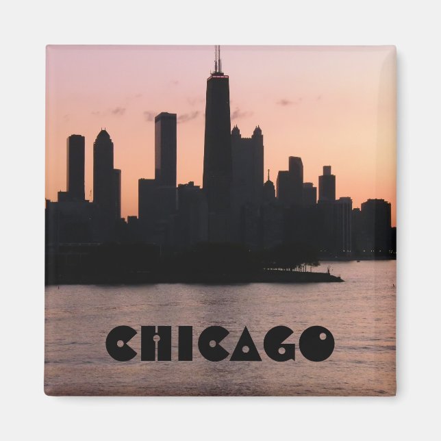 Chicago skyline magnet (Front)