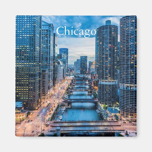Chicago Skyline Magnet (Front)