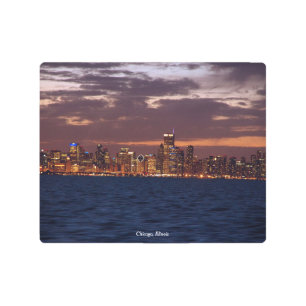 Chicago Skyline metallic wall art