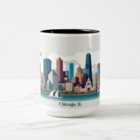 Chicago Skyline Mug, 15oz