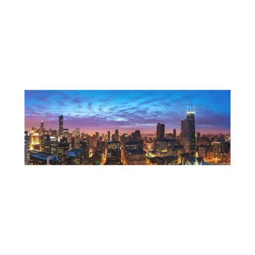 Chicago Skyline Panoramic  Canvas Print