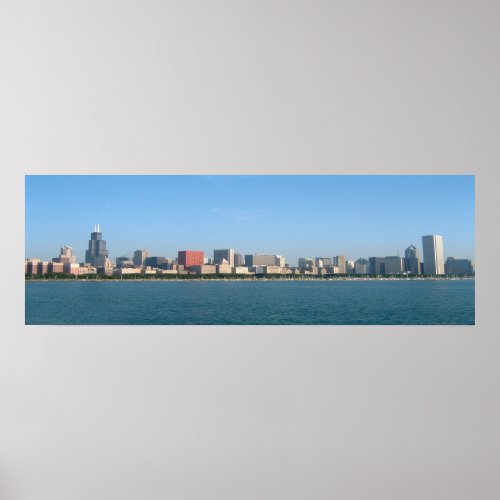 Chicago Skyline Panoramic Poster