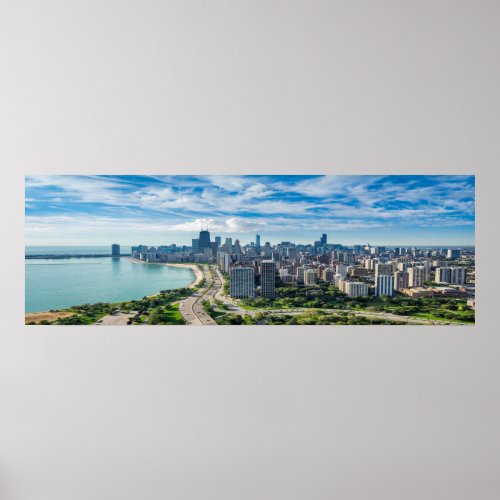 Chicago Skyline Panoramic Poster