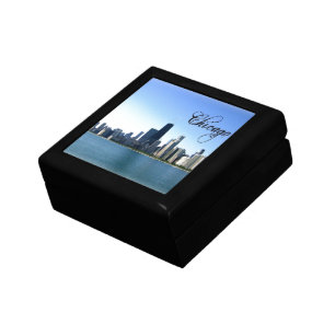 Chicago Skyline Photo Across from Lake Michigan Gift Box