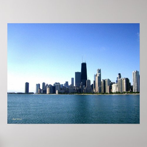 Chicago Skyline Photography Poster