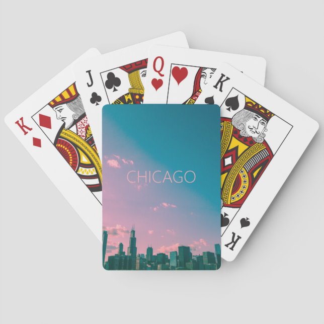 Chicago Skyline Playing Card (Back)