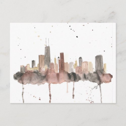 Chicago Skyline Postcard