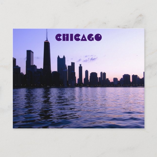 Chicago skyline postcard (Front)