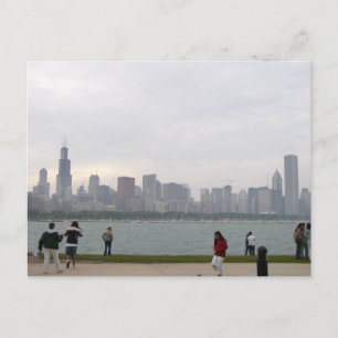 Chicago skyline postcard
