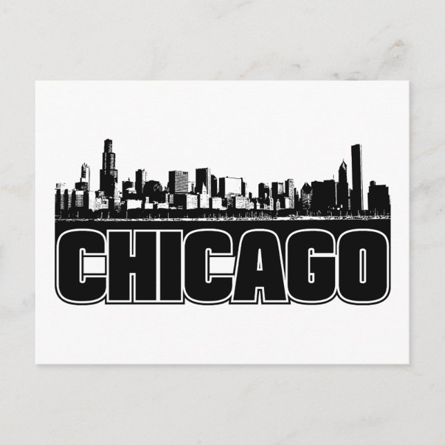 Chicago Skyline Postcard (Front)