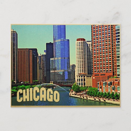 Chicago Skyline Postcard