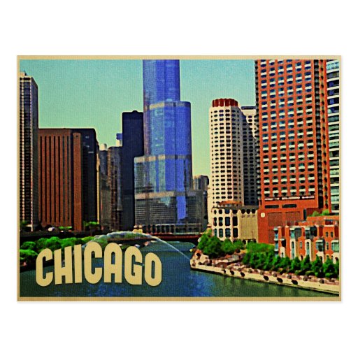 Chicago Skyline Postcard | Zazzle