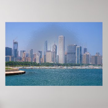 Chicago Skyline Poster by DragonL8dy at Zazzle