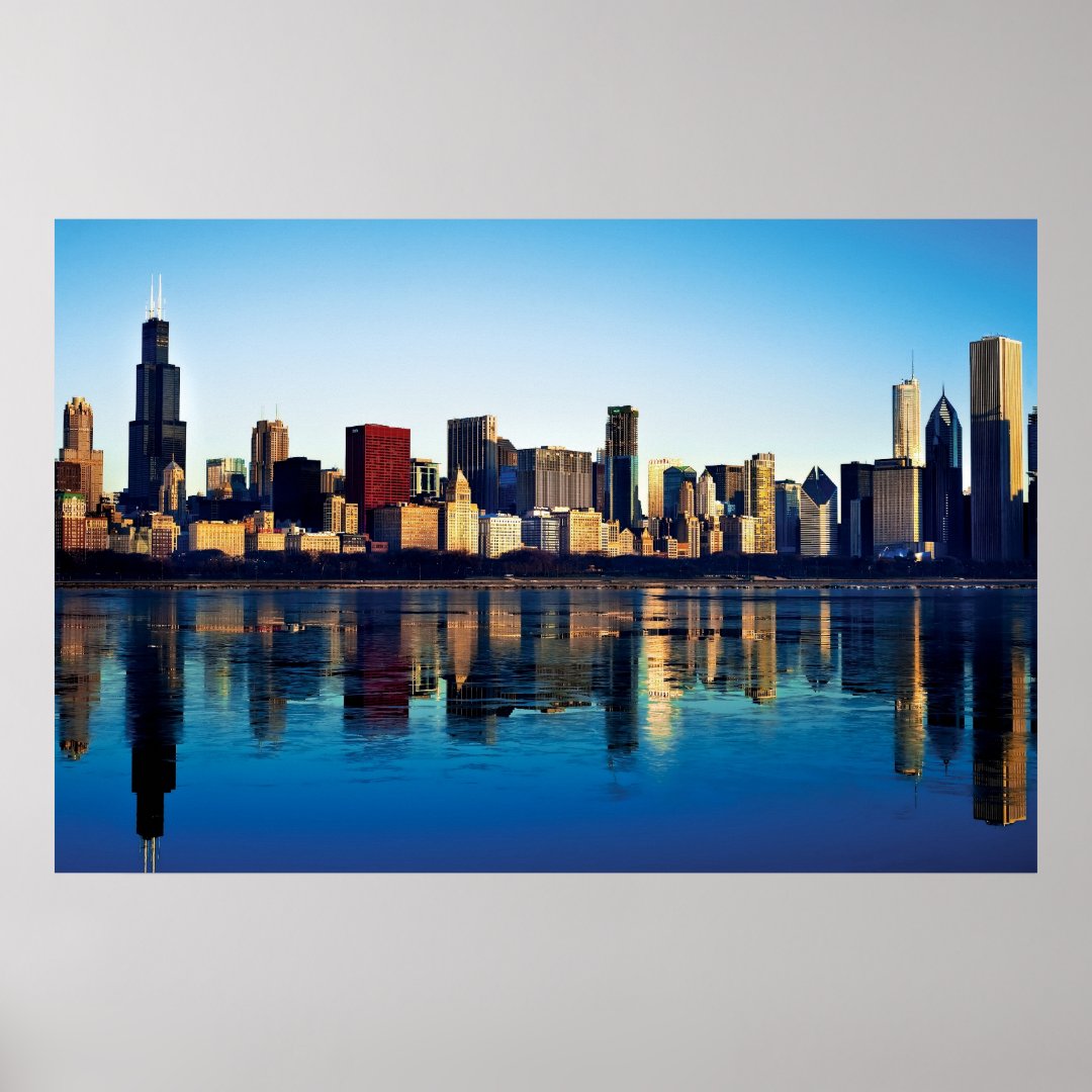 Chicago Skyline Poster | Zazzle