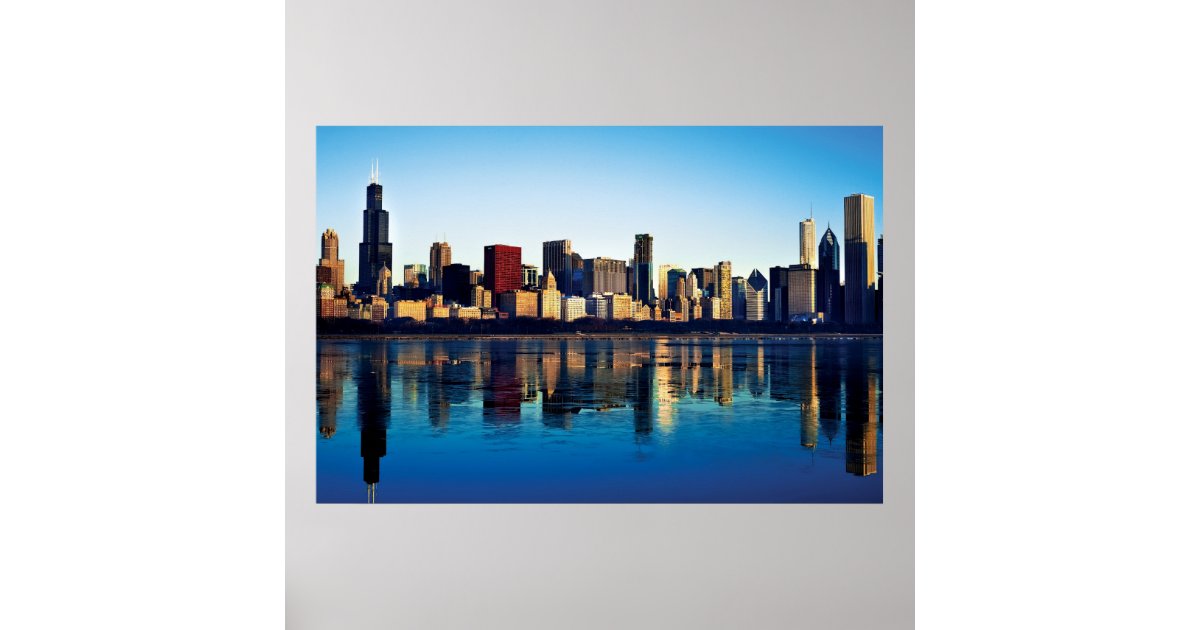 Chicago Skyline Poster | Zazzle