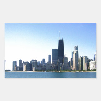 Chicago Skyline Rectangular Sticker