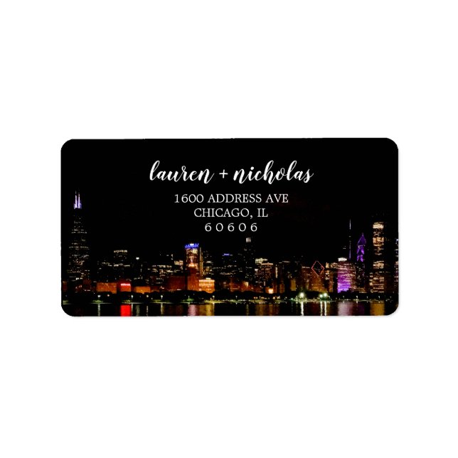 Chicago Skyline Return Address label (Front)