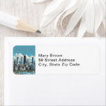 Chicago Skyline Return Address Label
