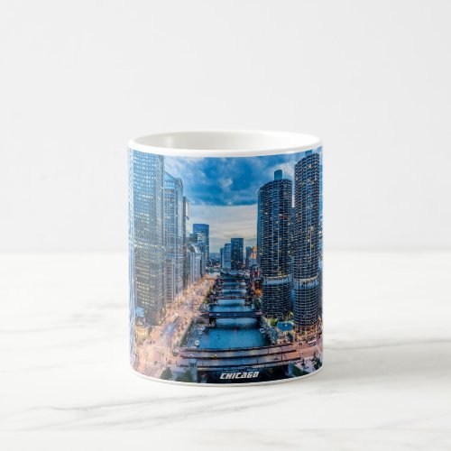 Chicago Skyline River City Coffee Mug