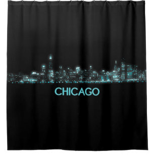 Chicago Shower Curtains Zazzle, Chicago El Shower Curtain
