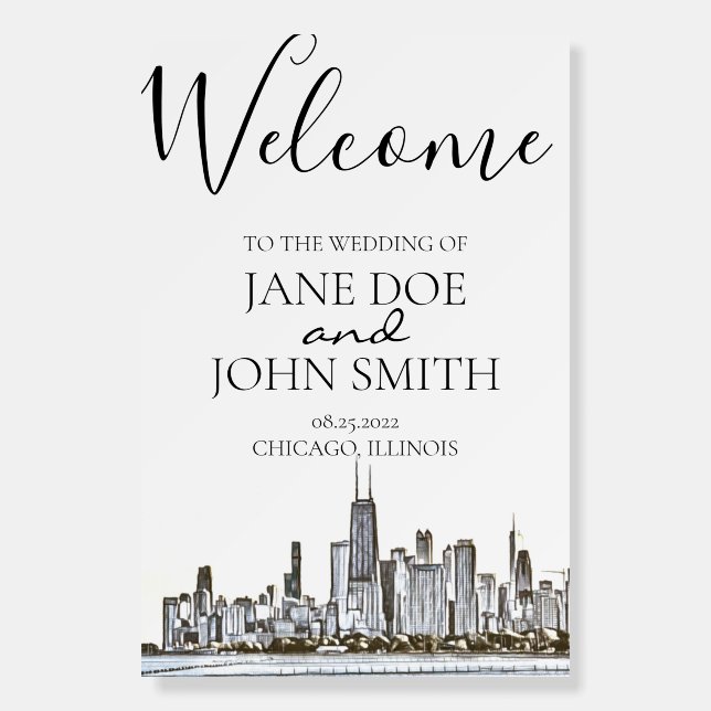 Chicago Skyline Sign (Front)