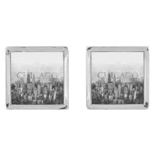 Chicago Skyline Sketch Cufflinks