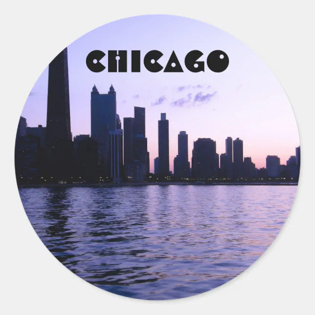 Chicago Window Sticker Chicago skyline sticker | Zazzle