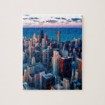 Chicago Skyline Jigsaw Puzzles Zazzle