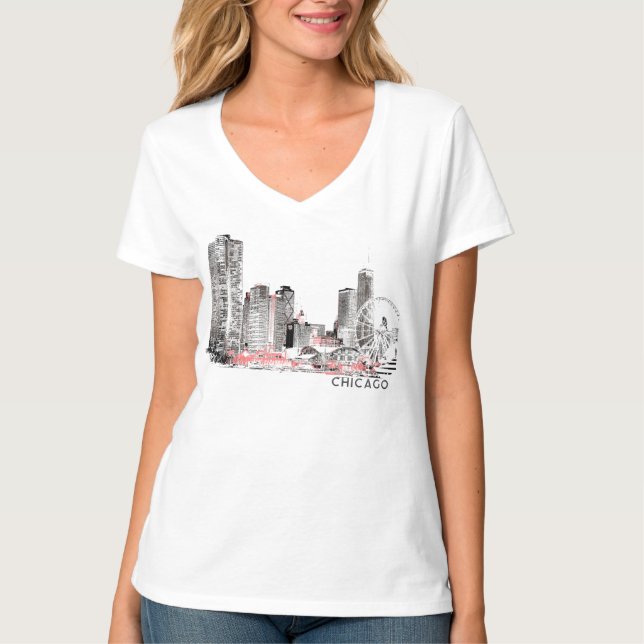 Chicago Skyline T-Shirt (Front)