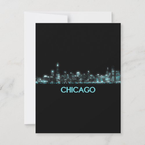 Chicago Skyline Thank You Card