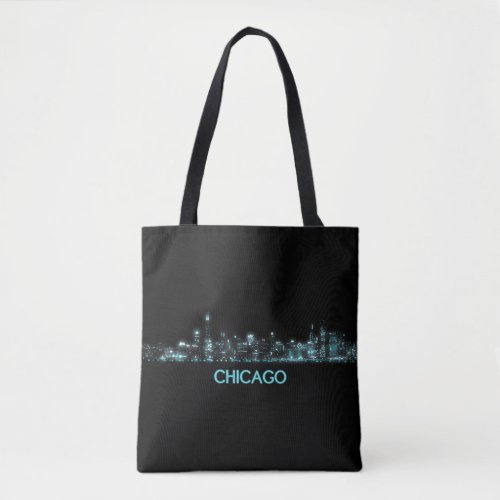 Chicago Skyline Tote Bag